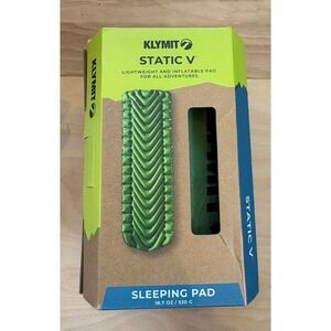 Klymit Static V Lightweight Sleeping Pad Green New In Box Camping Adventure